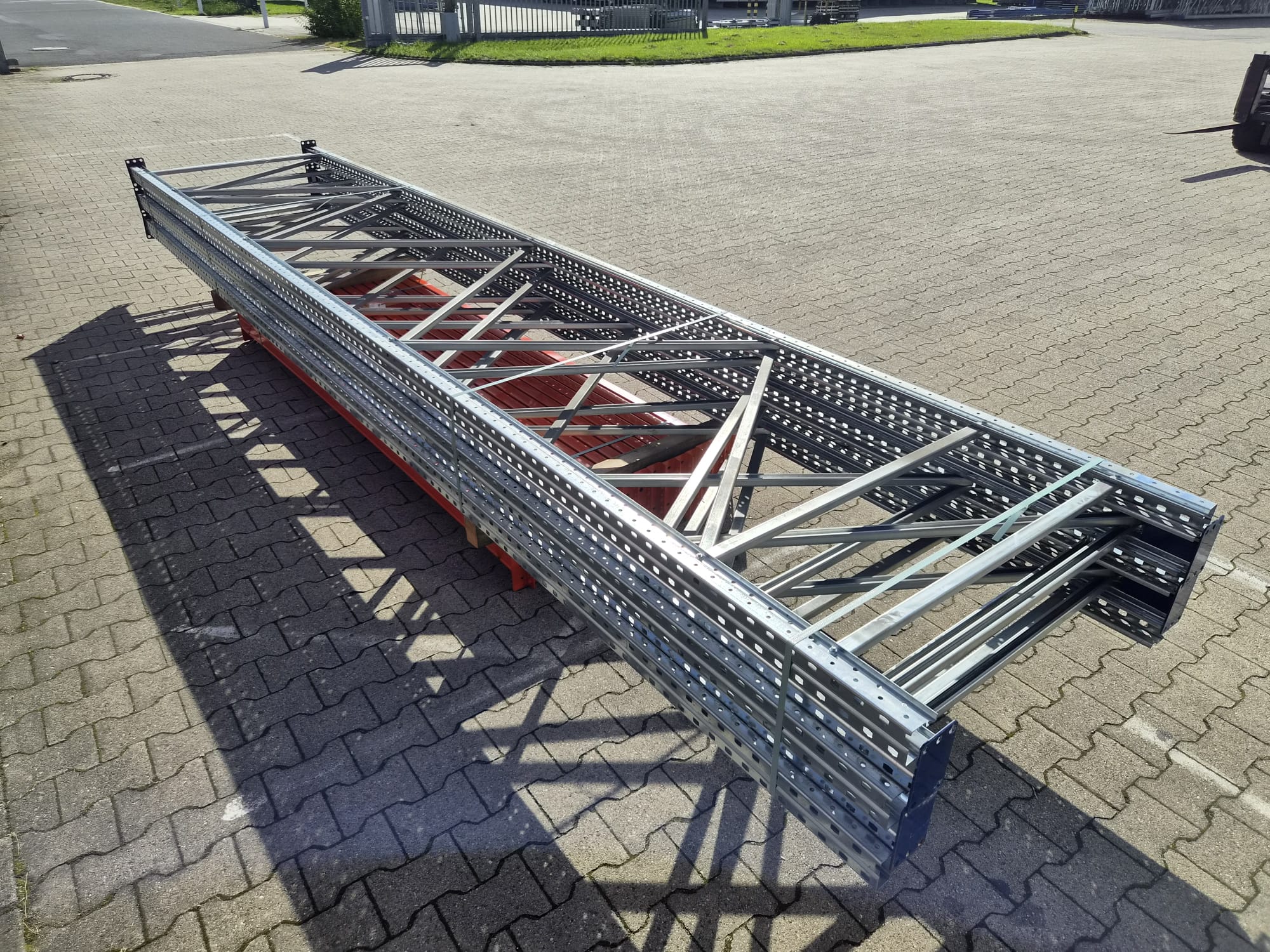 BLT PR55 Palettenregal – ca. 11,20 lfm | Höhe 5,50 m | Boden + 2 | Gebraucht-/Neuware BLT PR55 Palettenregal – ca. 11,20 lfm | Höhe 5,50 m | Boden + 2 | Gebraucht-/Neuware